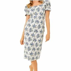 Hyacinth house Tuckernuck Esther floral midi dress size XS
